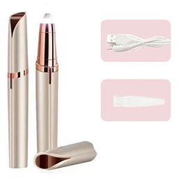 Eyebrow Trimmer Women Electric Multifunction USB Recharge Face Hair Removal Epilator Pen Shaver Painless Razor 231016