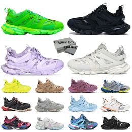 Top Quality Luxury Brand Triple S 3.0 Men Dress Women Designer Heel All Black White Light Blue Pink grandfather Purple Beige Loafers Sneakers Womens Mens Trainers