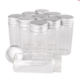 24pcs 30ml 1OZ Glass Bottles with Aluminum Caps 30*70mm Jars Transparent Containers Perfume Bottlesgood qty Bhwor