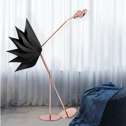 Floor Lamps Post Modern Creative Personality Ostrich Indoor Decor Hall Living Room Bedroom Led Lamp