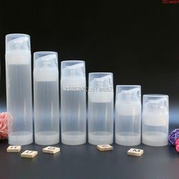 30ml 50ml 150ml Empty Airless Vacuum Pump Transparent bottles Makeup Travel Liquid Refillable Bottles for Women 200pcs/lot DHLgoods Ibxxc