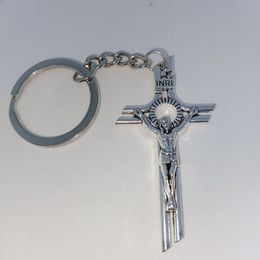 Hot Selling Alloy Cross Antique Men Friend As Gift Keychain Keyring