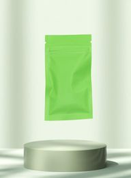 812cm Matte Green Heat Sealable Food Smellproof Zip Lock Package Mylar Pouches Zipper Coffee Package Aluminium Foil Bag with T8199361