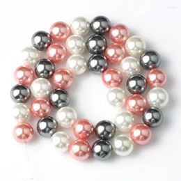 Beads Natural Fine Pink White Freshwater Pearl Loose For Jewellery Making DIY Bracelet Necklace 6 8 10 12mm Strands 15''