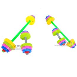 Other Toys YLWCNN Children's Weightlifting Toy Sports Fitness Equipment Sensory System Training Element Kids Dumbbell Plastic Barbell 231017