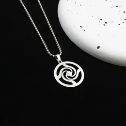 Chains Necklace For Women Jujutsu Kaisen School Logo Necklaces Trend Neck Anime Fashion Couples Silver Colour Japanese Party Girl Gift