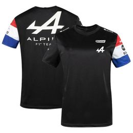 Men's T-Shirts Racing T-shirt Blue 3D Printing Sleeve Loose And Breathable Outdoor Sports Team Alpine F12453