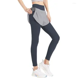 Active Pants Yoga Women's High-waist Buttocks Tight-fitting Feet Fitness Running Stretch Sports Trousers