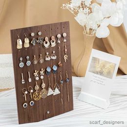 Jewelry Stand Wooden Earrings Jewelry Storage Earrings Display Stands Jewelry Display Plate Earring Hanging Case box R231018