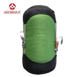 Sleeping Bags AEGISMAX Outdoor Sleeping Bag Pack Compression Stuff Sack High Quality Storage Carry Bag Sleeping Bag Accessories 231018