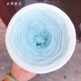 Fabric and Sewing 300g 4 Shares of 100 Organic Cotton Blend Yarn Spring Summer Crochet Clothes Skirt Lace Line DIY Handwoven 1000m 231017