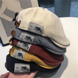 Berets Trend Anti-wearing Duckbill Hat Female Korean Version Beret Hip-hop Forward Cap Men Men's Hats For Women Peaky Blinders Caps