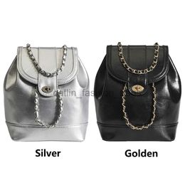 Backpack Style Shoulder Bags 2023 Women's Autumn Winter Mini Cains Backpack Ladies Student Wax Leater Soulder Bag Black Silver Solid Rucksackscatlin_fashion_bags