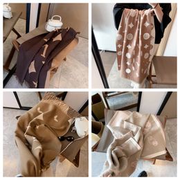 Designer Scarf Stylish Women Cashmere Designer Scarf Full Letter Printed Scarves Soft Touch Warm Wraps with