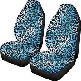 Car Seat Covers Cover Blue Leopard Print S For Men WomenComfortable Wild Cheetah Bucket Front Protectors Universal