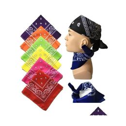 Вечеринка 55X55 см, бандана с пейсли, двусторонняя повязка на голову с принтом, браслет, волшебная повязка на голову, головной платок в стиле хип-хоп, платок для дома и сада, Festiv Dheyu