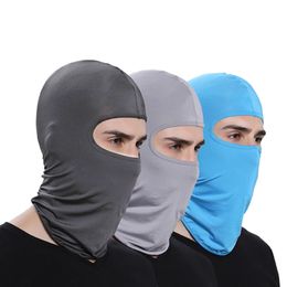 Unisex Balaclava 페이스 마스크 스키 풀 페이스 마스크 후드 전술 스노우 오토바이 추운 날씨 여름 냉각 목 가이어 UV 보호기 HW0113