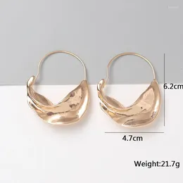 Dangle Earrings 2023 Trend European And American Creative Irregular Metal Flower Basket Exaggerated Ins Style