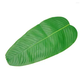 Decorative Flowers Artificial Banana Leaves For Hawaiian Home Decoration Large Luau Party Decor Tropical 5PCS