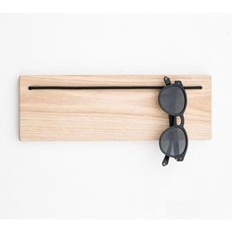 Storage Holders Racks Wood Sunglass Holder Organizer Rustic Display Entryway Eyeglass 230327 Drop Delivery Home Garden Housekee Or Dhtno