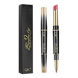 Lip Pencils Sdotter 2 IN 1 Lip Liner Waterproof Matte Lipstick Pencil Sexy Red Long Lasting Lipliner Makeup Cosmetics cosmetic lip liner 231017