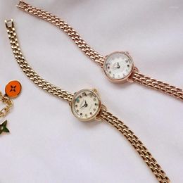 Wristwatches Luxury Women Rose Gold Watch Fashion Ladies Quartz Diamond Wristwatch Elegant Female Bracelet Watches Waterproof