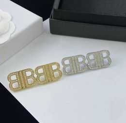 Designer bb Earrings gold Jewellery charm Home Paris Style New