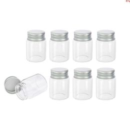 30ml Tiny Transparent Glass Bottles with Silver Screw Cap 30cc Cute Jars Vials DIY Craft 24pcsgood qty Sfclj