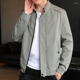 Men's Jackets Mens Jacket Spring Autumn Korean Fashion Sports Top Handsome Casual Slim Baseball Coat Clothing Chamarras Para Hombre