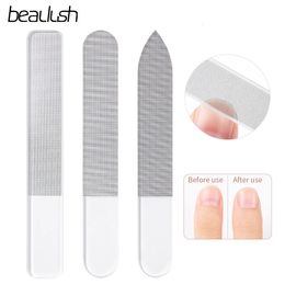 Nail Files Beaulush Nano Glass Professional Polishing Manicure Art Tool Washable File Strip Crystal Polished Buffer 231017