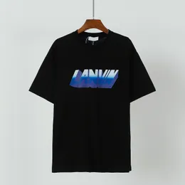 Ts Designer Lanvin Men's Plus Tees Polos T-SHIRTS Round Neck Embroidered and Printed Polar Style Summer Wear with Street Pure Cotton Unisex S lanvis t f80