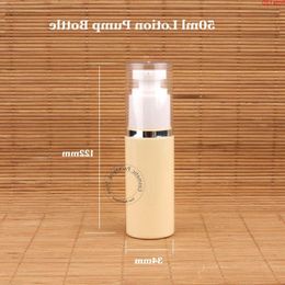 45pcs/Lot Wholesale Plastic 50ml Simulation Airless Lotion Pump Bottle PET Cream 50g Container Refillable Emulsion Pothood qty Vlisn