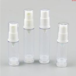 300 x 5ml 10ml small airless lotion pump bottle with white clear cap 1/3oz Travel Mini Airless Sprayer Cosmetic Packaginggood Ltqol