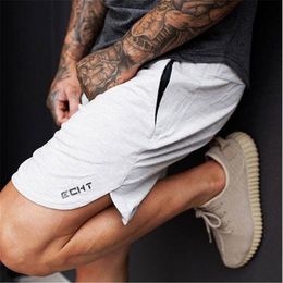 2020 New Mens summer fitness shorts Fashion leisure gyms Crossfit Bodybuilding Workout Joggers male short pants clothing266I