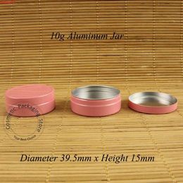 50pcs/Lot Promotion 10g Pink Cream Jar Cute Aluminum Cosmetic Bottle 1/3OZ Women Empty Refillable Balm Vial Small Ointment Vialhigh qua Ihgt