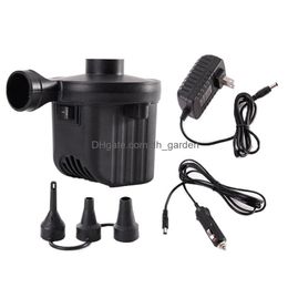 Other Housekeeping & Organization Electric Air Pump Portable Quick-Fill Car Adapter For Inflatable Pool Float Cushions 22080 Dhgarden Dhpi7