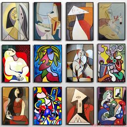 Paintings Abstract Pablo Picasso Dream Women Canvas Painting Art Print Poster Famous Exhibition Wall Pictures Living Room Home Decor 231017