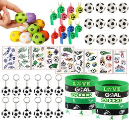 Other Event Party Supplies Soccer Ball Football Themed Birthday Favors Gift Bags Whistle Field Shooting Goodie Bag Stuffers Pinata Fillers Toys Kids 231017
