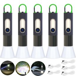 Flashlights Torches P50 Camping Lamp USB Rechargeable Lantern Camping Light Flashlight Lighting Lantern Lamp Torch Outdoor Camping Light Waterproof 231018