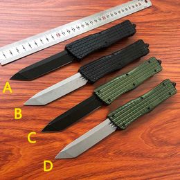 New US Italian 4 Style Stiletto Mafia Combat Dragon Hound Automatic Pocket Knife D2 Blade Aluminium Handle Outdoor Self Defence Hunting Auto Rescue Knives UT85 UT88