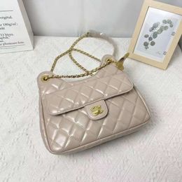 Channel best quality quality Channel High Light Designers Luxury Women's Bag Small Fragrant Wind New Lingge Chain Bag Portable One Shoulder Underarm Bag Elf Tote Bag