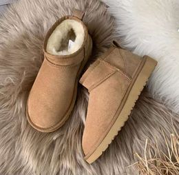 Designer Snow Boots Australia Mini Platform Boot Women Tazz Tasman Slippers Classic Slip-on Suede Slides Winter Wool Warm Booties Fur Sheep Skin Shoes Ankle BootesGN