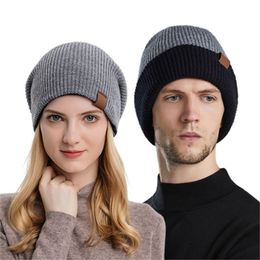 Beanie Caps Designer Winter cap women Knitted Beanie men Woollen Hat Women Knit Thick Warm faux fur pom Beanies Hats Female Bonnet for mens Men and women fashion wear