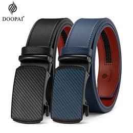 Belts DOOPAI Leather Waist Strap Male Automatic Buckle Waistband Mens High Quality Girdle Belts For Women Men Gifts 231017