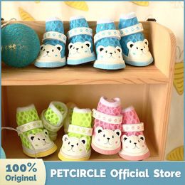 Dog Apparel PETCIRCLE Puppy Blue/Pink/Green Shoes Breathable Bear Mesh Fit Small&Medium Cat Fashion Pet Cute Outdoor