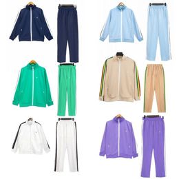 Mens set Designers Jogging Tracksuits Jogging Zipper Coats Street Loose Suits Side fringe Women jacket Pants Sportswear Sweatshirt221h