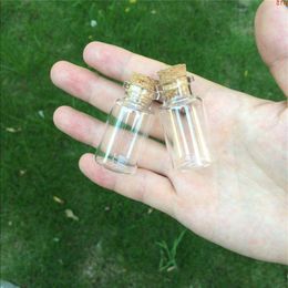 10ml 13ml 15ml Glass Bottles with Cork Empty Crafts Jars Vial Containers for Decoration 100pcs good qty Exxkv