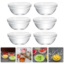 Dinnerware Sets 8 Pcs Containers Lids Bozai Cake Bowl Household Glass Serving Jelly Bowls Dessert Pudding Holder