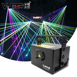 V-show Proiettore programmabile di animazione RGB con luce laser da 3 W per DJ Disco Bar Nightclub