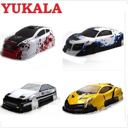 Diecast Model car Ewellsold 37 species 110 RC Car 195190mm PVC painted Body Shell with tail for 1 10 RC hobby racing drift car 231018